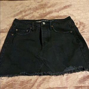 American Eagle black jean skirt